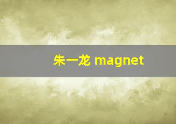 朱一龙 magnet